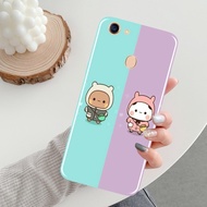 HP Oppo Case F7 - phone case - Oppo phone case F7 - THICK HARDCASE SOFTCASE WITH SILICONE IMAGE oppo