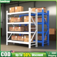 【Full Metal】Adjustable Heavy Duty Rack Store Storage Warehouse Rak Besi Rak Large Capacity Shelf铁置物架