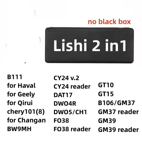 Lishi 2 In 1 B111 BW9MH CY24 DAT17 DWO4R DWO5 CH1 FO38 GT10 GT15 GM37 GM39 for Haval Geely Qirui Cha