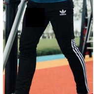 HOT SALE Ready Stock Tracksuit Adidas Unisex S-2XL Seluar Panjang Hitam line putih