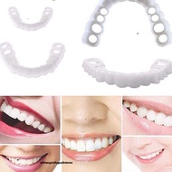 Silicone upper + lower dentures make teeth bright and white evenly for beautiful and happy animals M