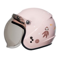 SOL SO-9K SO9K Safety Helmet Dreamer Pink/Brown Half Cover 3/4 Children Hat