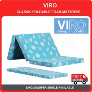 VIRO Classic Foldable Foam Mattress Single 2 INCH ( 2/3/4 INCH 3/3.5 FT AVAIL)