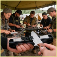 Small Handheld Knives Sharpener Angle Guided Small Sharpening Tool Manual Knives Sharpener Tool for 