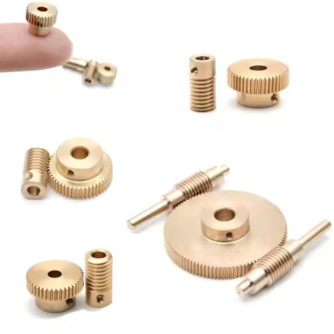 0.3M Mini Precision Worm Gear Reducer Transmitter 1:20 30 40 50 60 25 25 35 45 55 70 80 100 Teeth DI