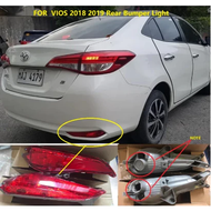 Rear Bumper Light REFLECTOR For TOYOTA VIOS 2018 2019 2020 2021 2022 2023 2024 gen4 /4.5Rear Brake S