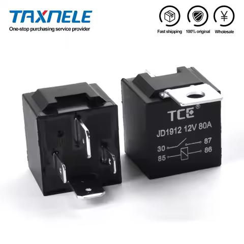 1PCS JD1912 Car Relay 12V 24V 80A 4Pin DC AMP SPDT Relay Car Starter Auto Relay Universal for Starte
