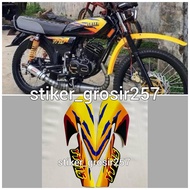 MERAH YAMAHA YT115 YT 115 RED YELLOW BODY STRIPING STICKER
