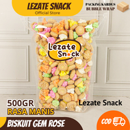 Gem Rose Biskuit 1KG Murah Enak Renyah Kiloan / Kue Gemrose Biskuit Gem Bunga Roti Kering Manis Roti