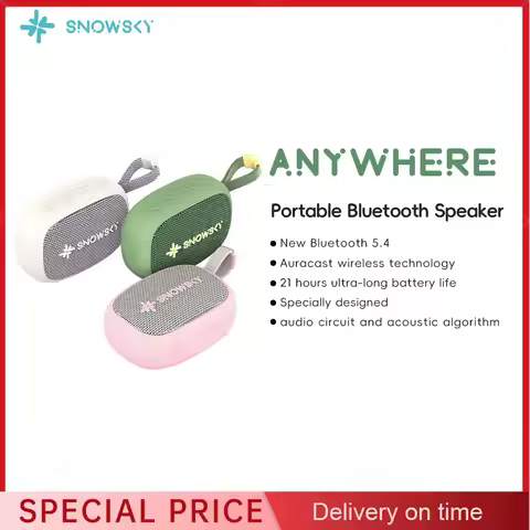 FiiO SnowSky Anywhere Portable Bluetooth Speaker Enables You To Enjoy Wonderful Music Anytime and An