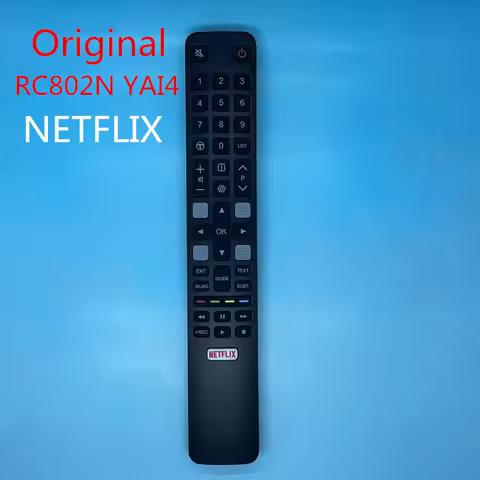 Original RC802N YAI14 / RC802N YAI For TCL Smart TV Remote Control 49C2US 65C2US 75C2US 43P20US 50P2
