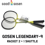 GOSEN Legendary 9 Badminton Racket Shuttlecock set leisure