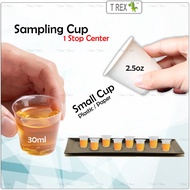 Paper Plastic Sampling Drinking Cup / Small Sample Cup / Test Cup / Cawan Kecil Kertas Plastik