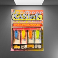CASHER Play Money Cash Drawer for Kids Includes 100 Bills & 100 Coins toy for Learning Money Skills