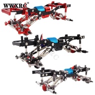 Metal Chassis Frame Kit with Axle Gearbox Shock Links for WPL C14 C24 C24-1 RC Car Upgrade Truck Spa