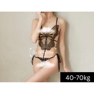 Ready Stock 2890 Pajamas Lace Baju Tidur Panamas Lace Lingerie Night Wear