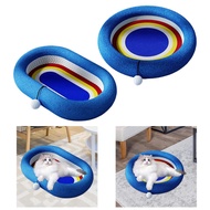 [baoblaze21] Cat Scratching Bed with Scratching Board, Sleeping Bed, Play Ball, And Non-slip Flannel