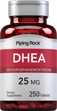 DHEA 25mg | 250 Tablets | Dehydroepiandrosterone Supplement | Non-GMO, Gluten Free