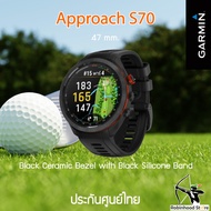 Garmin Approach S70 นาฬิกา GPS เพื่อนักกอล์ฟ วัดชีพจรที่ข้อมือ คำนวณลม เลือกไม้ ดูความชันสนามได้หน้า