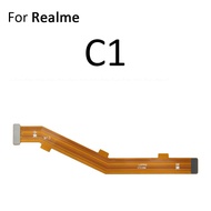 เมนบอร์ดบอร์ดหลักคอนเนคเตอร์ LCD สายเคเบิ้ลยืดหยุ่นสำหรับ OPPO Realme C1 C2 C3 C3i C11 C15 C12 C17 C