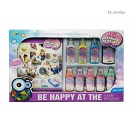 3D Instant Sticky Art Pigment Baking Free Window Decoration Colorful Crystal Window Sticker DIY For 