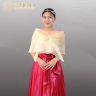 Alampay top shawl filipiniana “Alampay Flower” Woman tops Acces ories Graduation Photoshoot