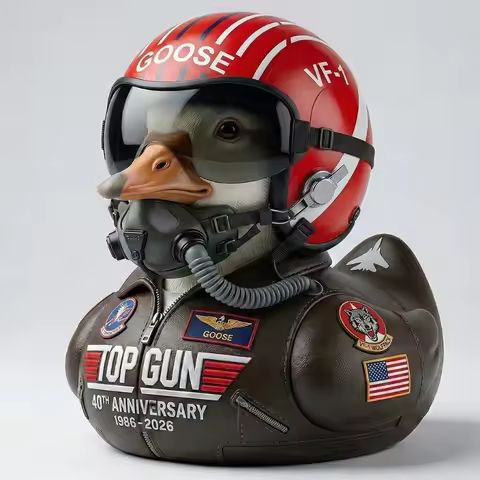 Ornament Small Gift 2026 new Top Gun 40th Anniversary Duck, ambitious 40th Anniversary Pilot Duck