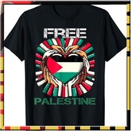 Free Palestine Flag Save Gaza Strip Palestinian T-Shirt S~5XL