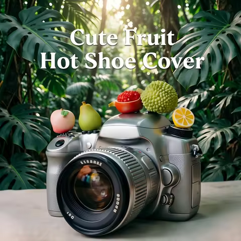Cute Fruit Series Hot Shoe Cover for Leica Q2 Fuji X100V X-T5 Sony ZV-1 Canon EOS R5 Nikon Z5 Camera