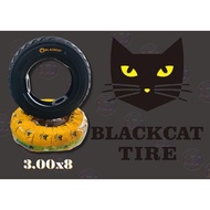 BLACK CAT 3.00-8 & 3.50-8 (Tubeless 6 Ply & 4 Ply) front tire for BAJAJ,TVS, PIAGGO
