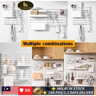 Ready Stock Pegboard organizer Perforated Display Board Wall Display Pegboard Rack Peg Board Wall Mo