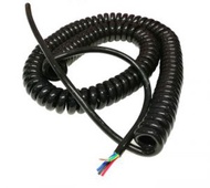 สายเคเบิ้ลคอยล์สปริง ขนาด 4core 1sqmm. ยืดออก 5ม.