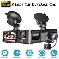 Car Dash Cam For Car Front And Rear Inside 3 Camera 1080P 60fps Car Dashcam Recorder Night Vision
