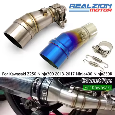 RZ Ninja 400 Exhaust Pipe Motorcycle Slip-On System Middle Link Pipe Adapter For Kawasaki Z250 Ninja