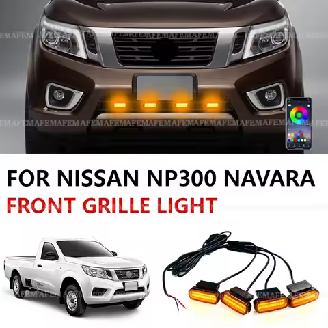 NISSAN NP300 NAVARA FOR NISSAN NP300 NAVARA LED Front Grille Light Car Daytime Running Light Wheel E