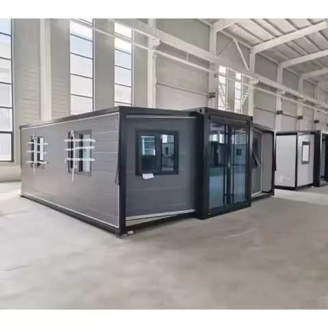 Best Seller Flat Steel 20Ft 40Ft Luxury Prefab Villa Foldable Expandable Container House Prefabricat