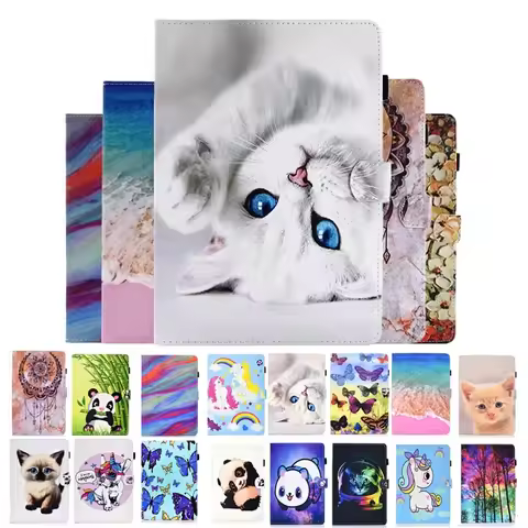 Kawaii Cat Panda Funda For Samsung Galaxy Tab A7 Lite 8.7 SM-T220 SM-T225 2021 Cover Tablet Shell Fo