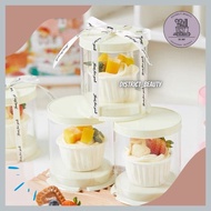 CUPCAKE BOX MICA BOX ROUND CUPCAKE Plastic Cupcake Box Min