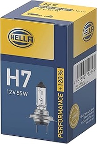 HELLA 8GH 223 498-031 Halogen Light Bulb - H7 - Performance + 120% - 12V - 55W - Base Type: PX26d - 