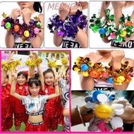 ME-BEAUTY 4pcs/2pairs Cheerleader Pompoms Concert Fancy Double hole handle Club Sport Supplies
