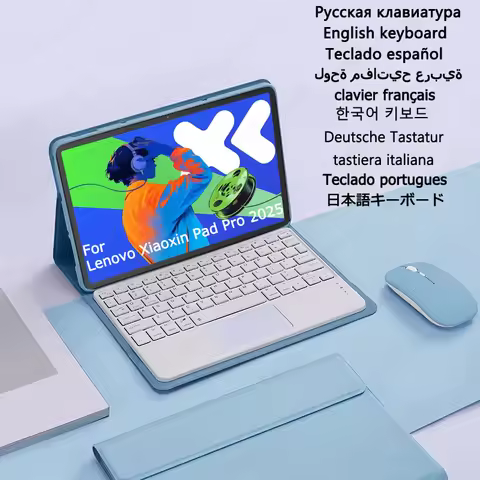 Touchpad Keyboard for Lenovo Xiaoxin Pad Pro 12.7 2025 TB-373FU TB375FC Case with Keyboard Stand Cov