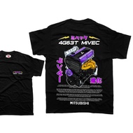 4g63t Engine Mitsubishi T-shirt Unisex Car Enthusiast Drifting Drag Jdm