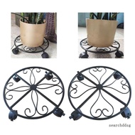 searchddsg Plant Stand with Universal Wheels Round Pots Trolley for Indoor Outdoor Plant