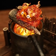 Bedside Light Adorable Calcifer Lamp Statue Night Light Cute Cartoon Flame Light for Bedroom Office 