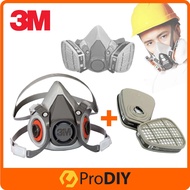 COMBO 3M 6200 Medium Half Face Mask Facepiece Reusable Respirator + 3M ( 6001 / 6003 ) Cartridge