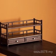 Storage Storage North American Indoor Solid Wood Tea Desktop Rack Walnut Bogu Rack Teapot Table Rack