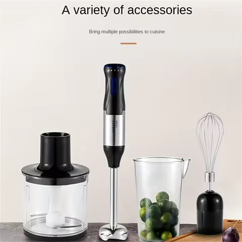 1000W 4-In-1 Handheld Blender Set,Immersion Blend,Including Multi-Function Stick,Whisk,Chopper And B