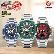 🇲🇾ReadyStock Original X-GEAR X-3993 Stainless Steel  Waterproof sport digital men watch jam tangan l