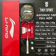 Lining Axforce 100 badminton racket Full box with Full Carbon frame and free 11kg pre-tensioned bag 