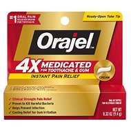 Orajel 4X Strength Toothache &amp; Gum Relief Cream, 0.33 Oz